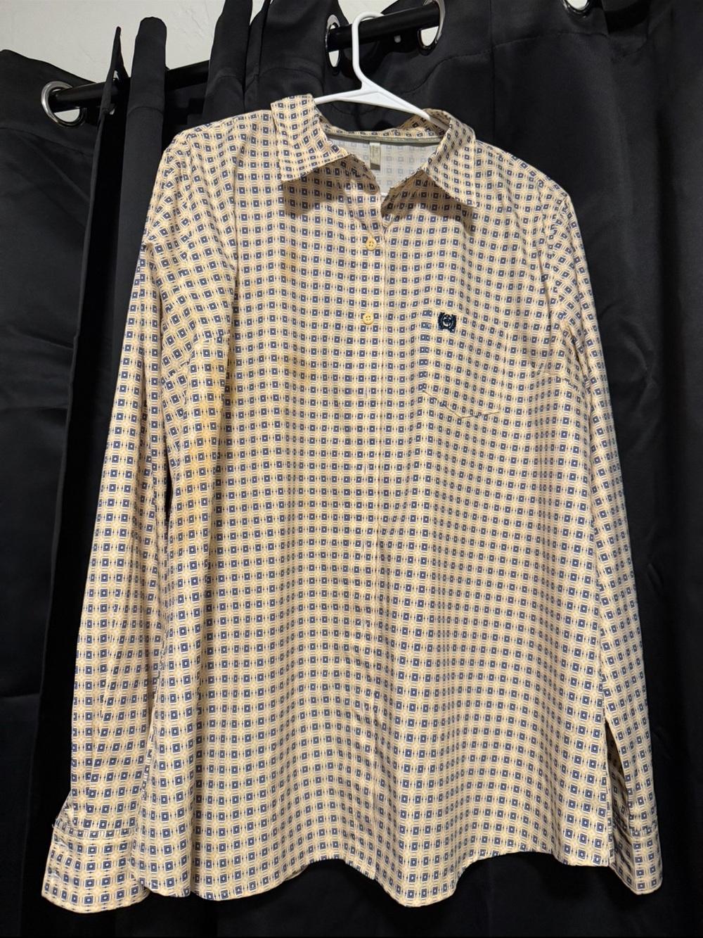 Yellow cinch arena flex shirt